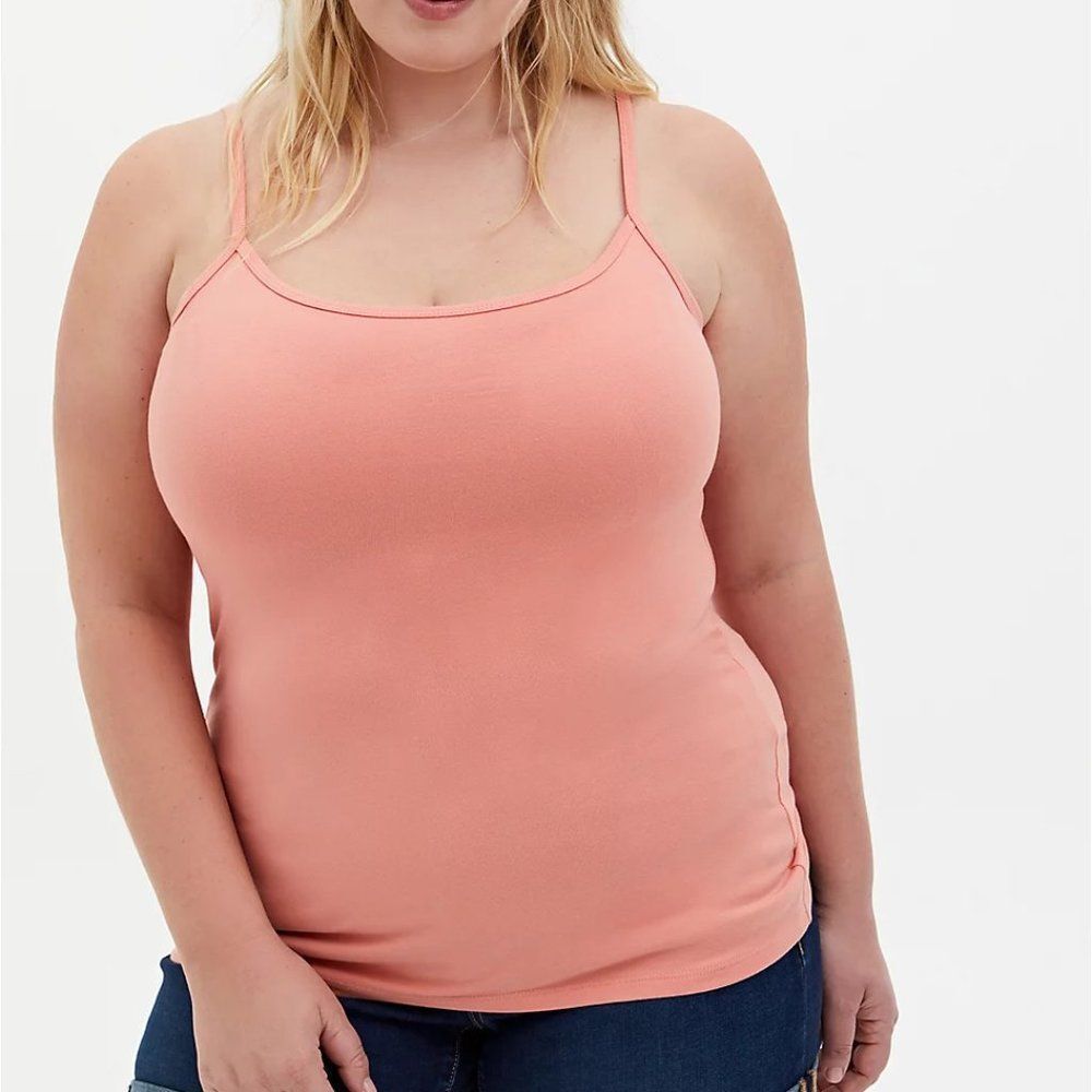 🆕Torrid Coral Scoop Neck Foxy Cami Plus 2X
